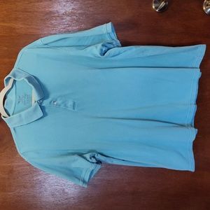 Faded Glory Polo Shirt, Pale Blue, Size XL (46-48)